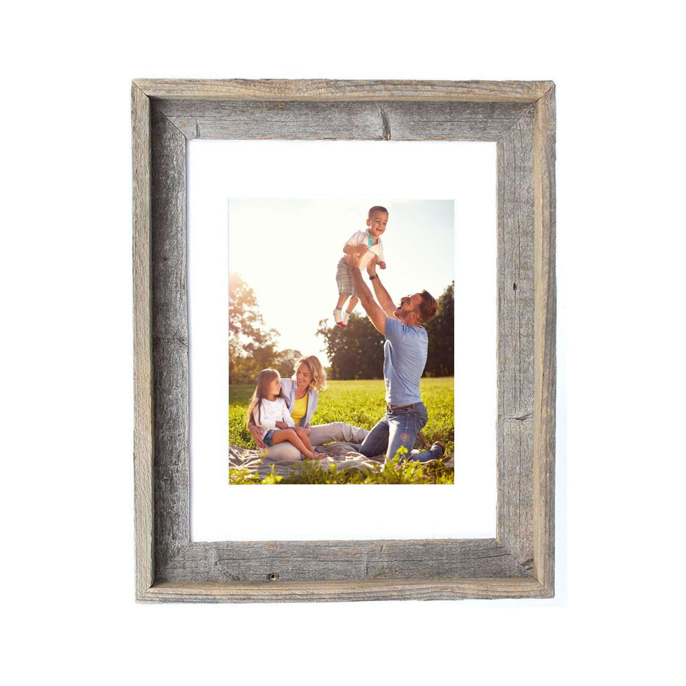 16" X 20" Rustic Reclaimed Wood Picture Frame - Homeroots - Flyclothing LLC