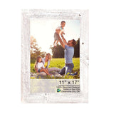 11X17 Rustic White Washed Picture Frame With Plexiglass Holder - Homeroots - Flyclothing LLC