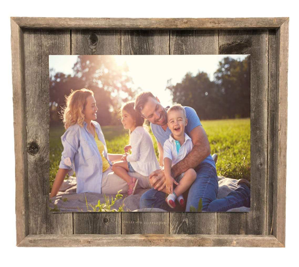 11X14 Weathered Grey Picture Frame With Plexiglass Holder - Homeroots - Flyclothing LLC