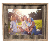 11X14 Weathered Grey Picture Frame With Plexiglass Holder - Homeroots