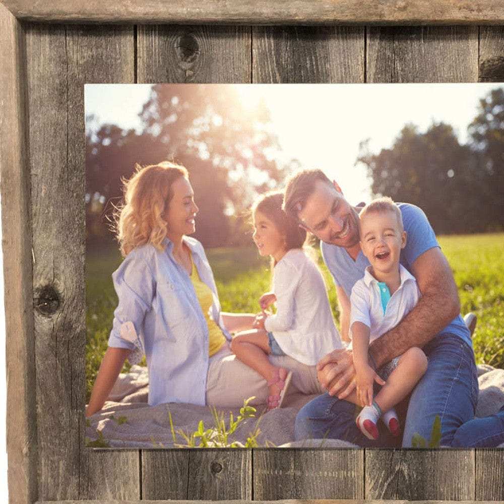 11X14 Weathered Grey Picture Frame With Plexiglass Holder - Homeroots - Flyclothing LLC