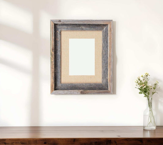11X14 Rustic Burlap Picture Frame With Plexiglass - Homeroots - Flyclothing LLC
