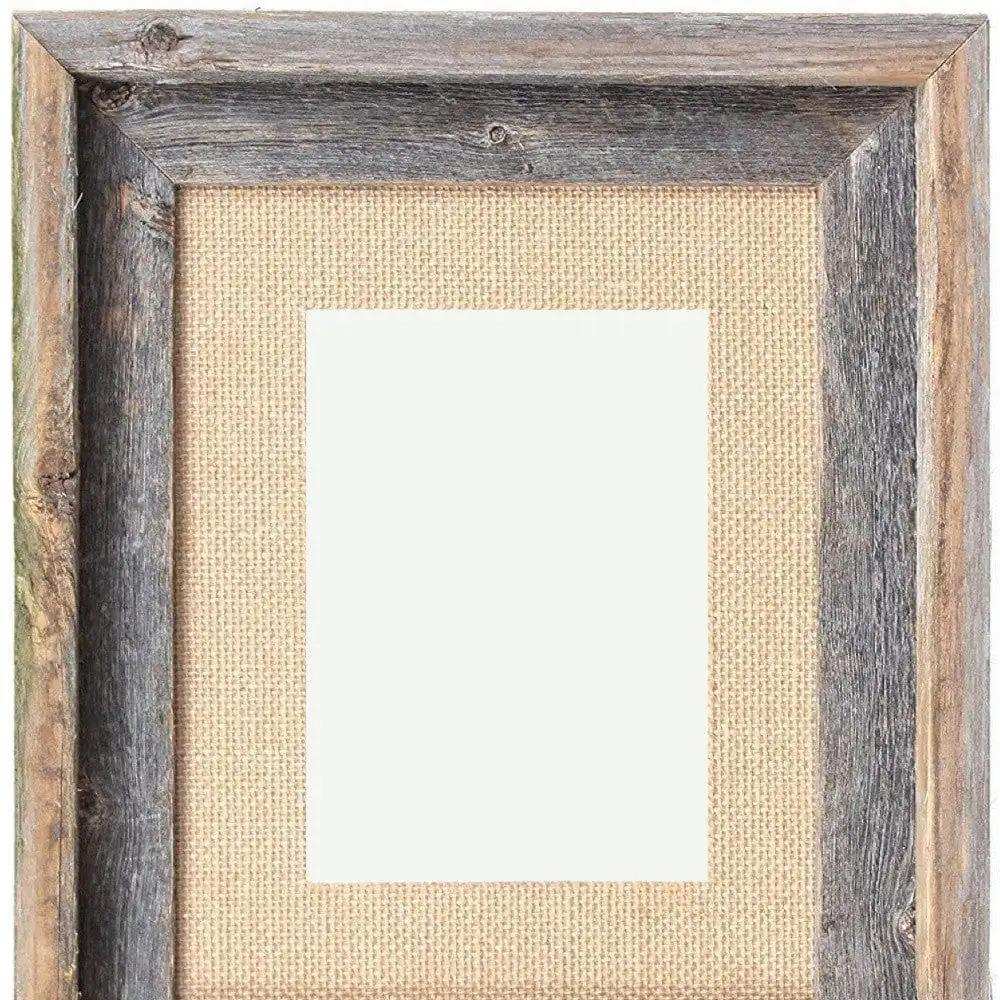 11X14 Rustic Burlap Picture Frame With Plexiglass - Homeroots - Flyclothing LLC