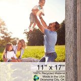 11X17 Natural Weathered Grey Picture Frame - Homeroots - Flyclothing LLC