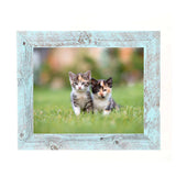 11X14 Rustic Blue Picture Frame With Plexiglass Holder - Homeroots - Flyclothing LLC