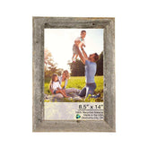 8.5X14 Natural Weathered Grey Picture Frame With Plexiglass Holder - Homeroots