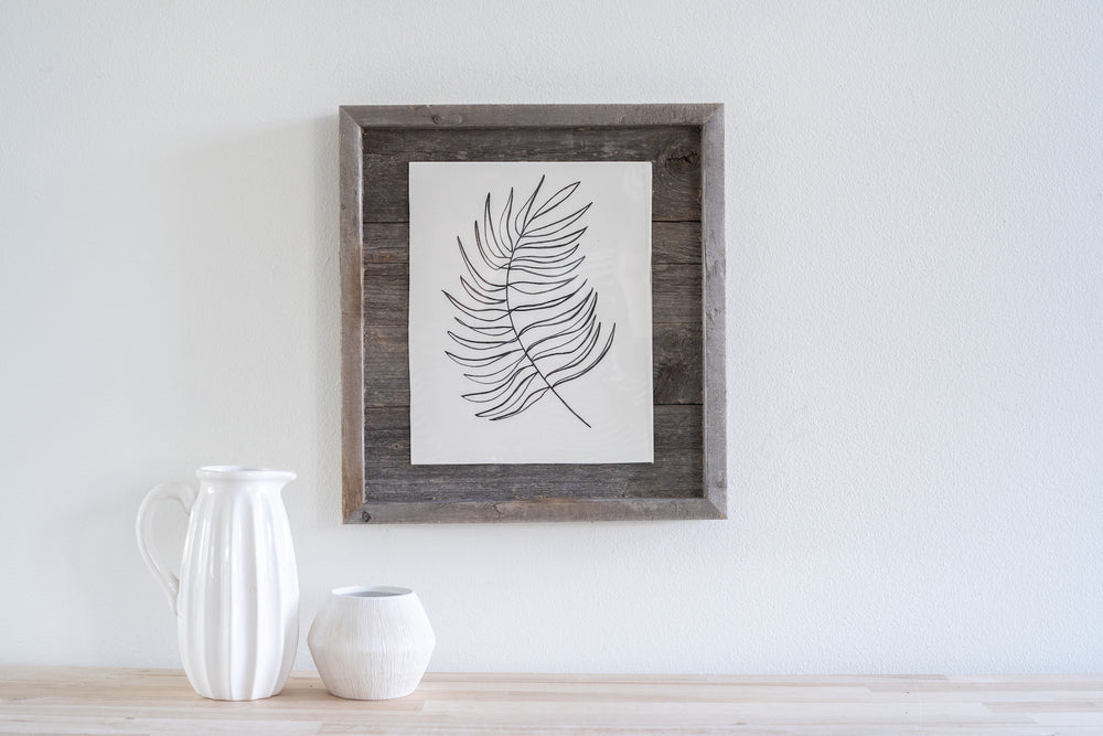 11"X14" Rustic Weathered Gray Picture Frame With Plexiglass Holder - Homeroots - Flyclothing LLC