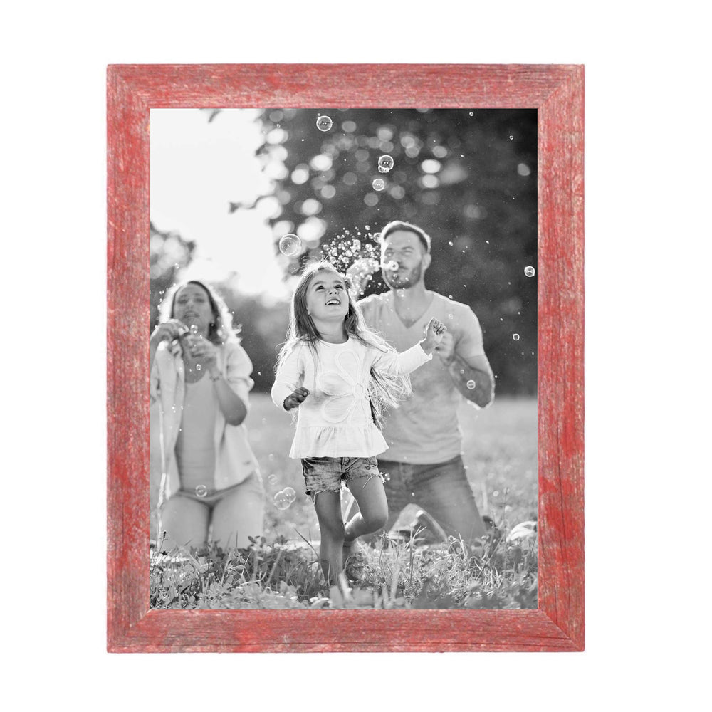 11"X14 Rustic Red Picture Frame - Homeroots - Flyclothing LLC
