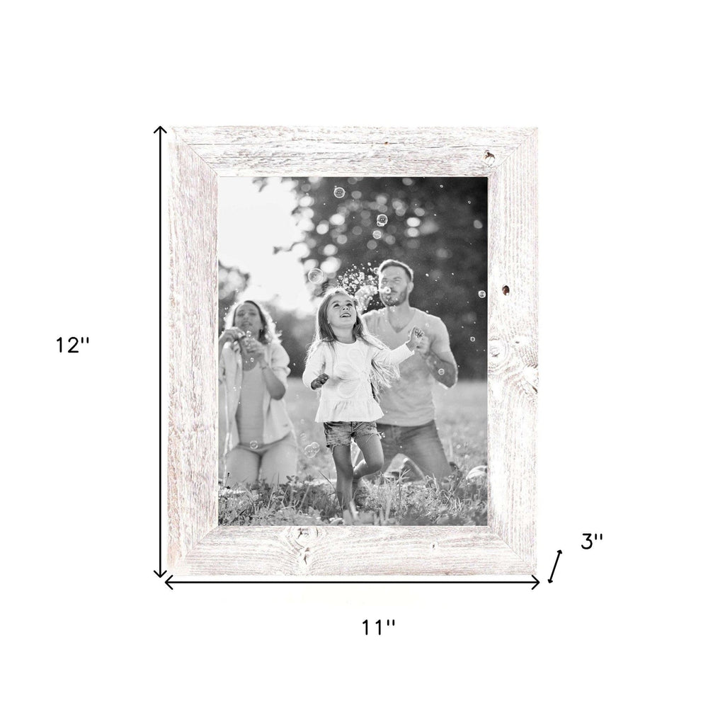 11"X12" Rustic White Washed Grey Picture Frame - Homeroots - Flyclothing LLC