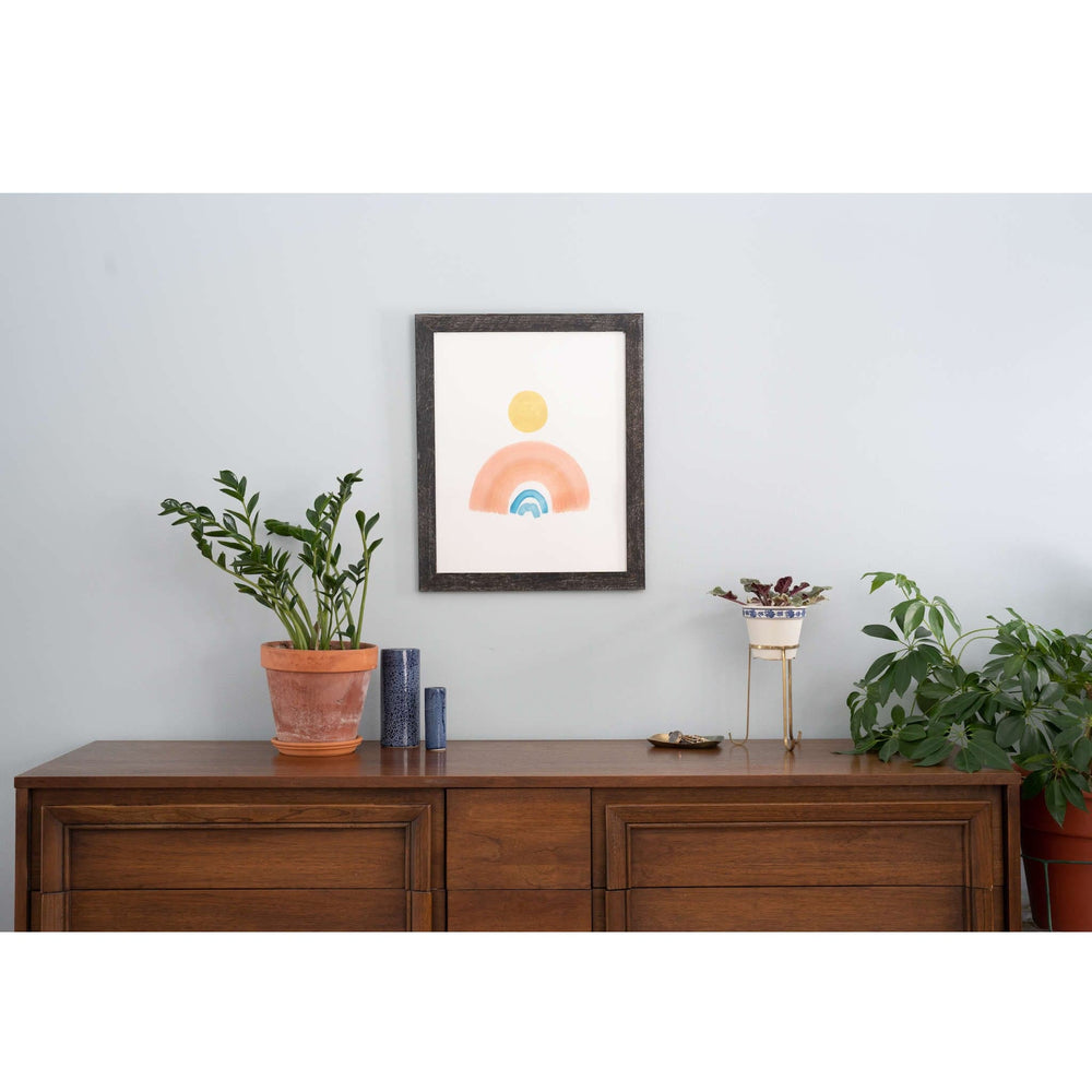 11"X11" Rustic Smoky Black Picture Frame - Homeroots - Flyclothing LLC