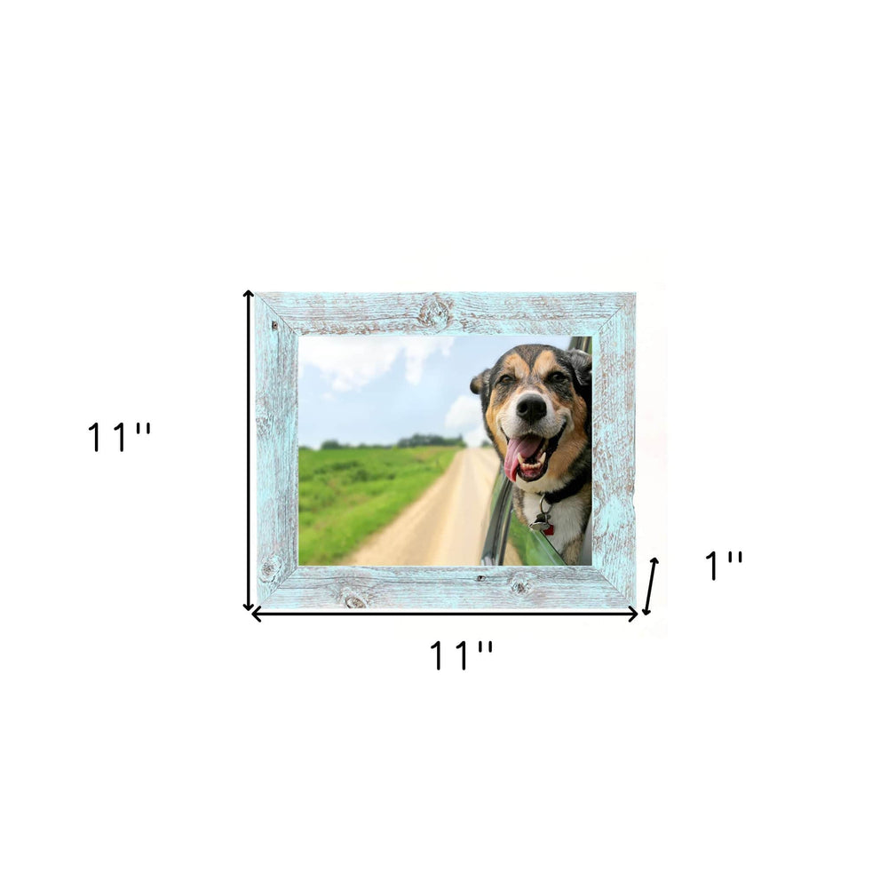 11"X11" Rustic Blue Picture Frame - Homeroots - Flyclothing LLC