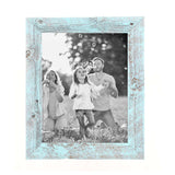 11"X11" Rustic Blue Picture Frame - Homeroots - Flyclothing LLC