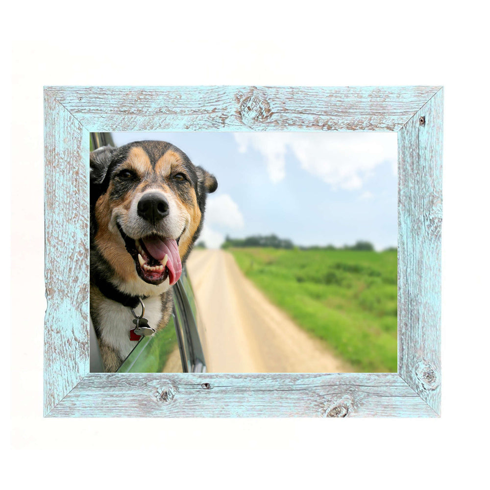 11"X11" Rustic Blue Picture Frame - Homeroots - Flyclothing LLC