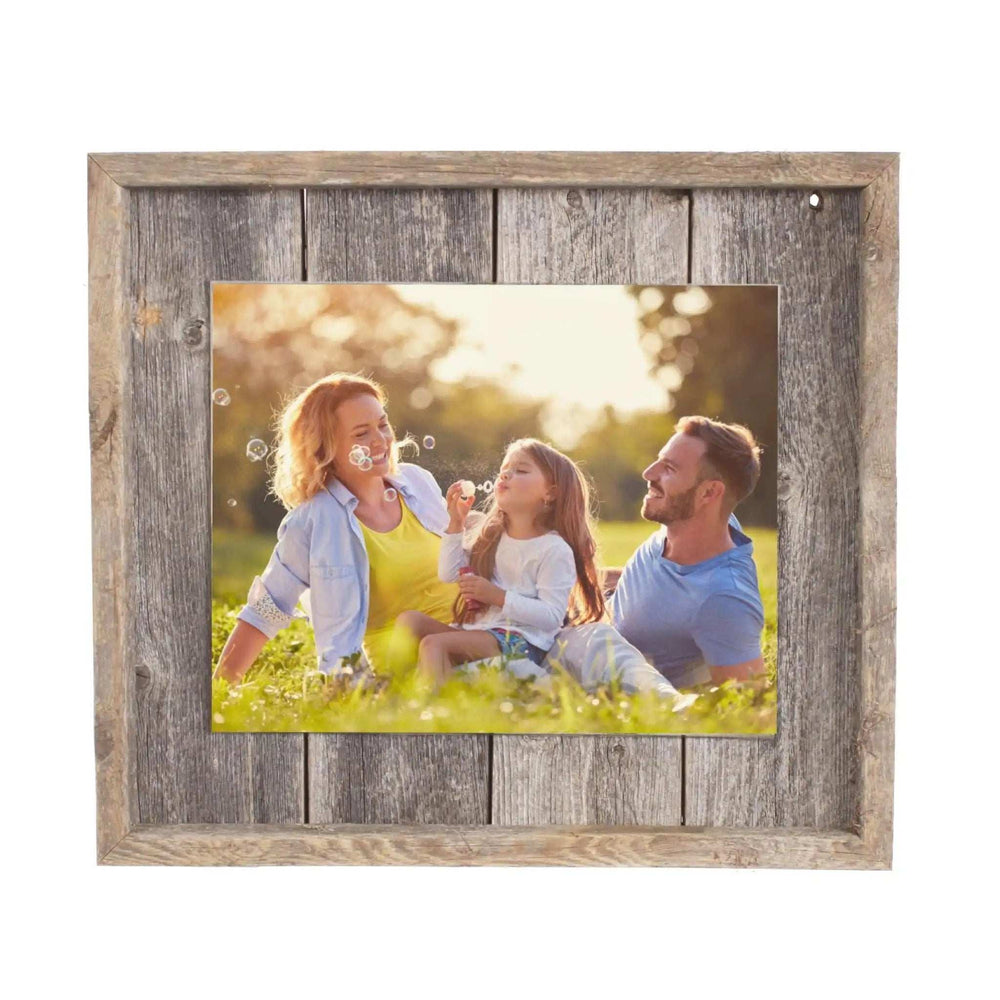 5X7 Natural Weathered Grey Picture Frame With Plexiglass Holder - Homeroots - Flyclothing LLC