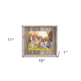 5X7 Natural Weathered Grey Picture Frame With Plexiglass Holder - Homeroots - Flyclothing LLC