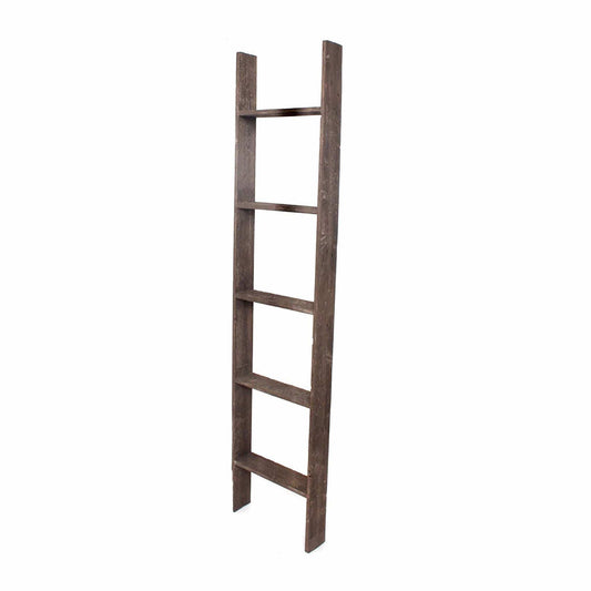 5 Step Rustic Wood Ladder Shelf - Homeroots - Flyclothing LLC