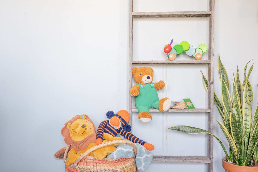 5 Step Rustic Weathered Grey Wood Ladder Shelf - Homeroots - Flyclothing LLC