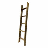 5 Step Rustic Weathered Grey Wood Ladder Shelf - Homeroots - Flyclothing LLC