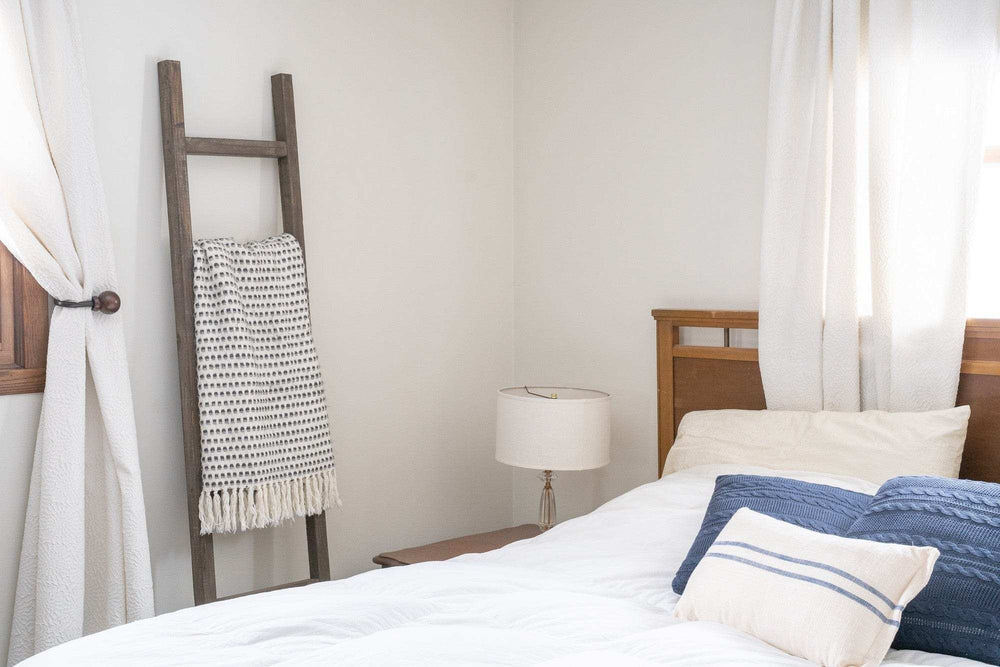 6 Step Rustic Espresso Wood Ladder Shelf - Homeroots - Flyclothing LLC