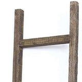 6 Step Rustic Espresso Wood Ladder Shelf - Homeroots - Flyclothing LLC