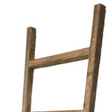 6 Step Rustic Weathered Grey Wood Ladder Shelf - Homeroots - Flyclothing LLC