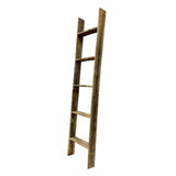 4 Step Rustic Weathered Grey Wood Ladder Shelf - Homeroots - Flyclothing LLC