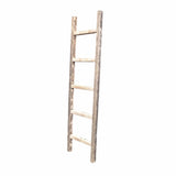 4 Step Rustic Weathered Grey Wood Ladder Shelf - Homeroots - Flyclothing LLC