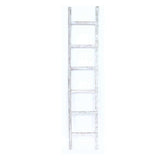 6 Step Rustic White Wash Wood Ladder Shelf - Homeroots - Flyclothing LLC