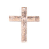 Rustic Weathered Grey Reclaimed Wood Cross Decoration - Homeroots - Flyclothing LLC