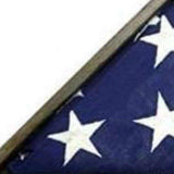 Rustic Weathered Grey Reclaimed Wood Triangle Wooden Display Flag Case - Homeroots - Flyclothing LLC