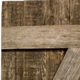 Set of Two 36" X 14" Gray Solid Wood Wall Decor - Homeroots