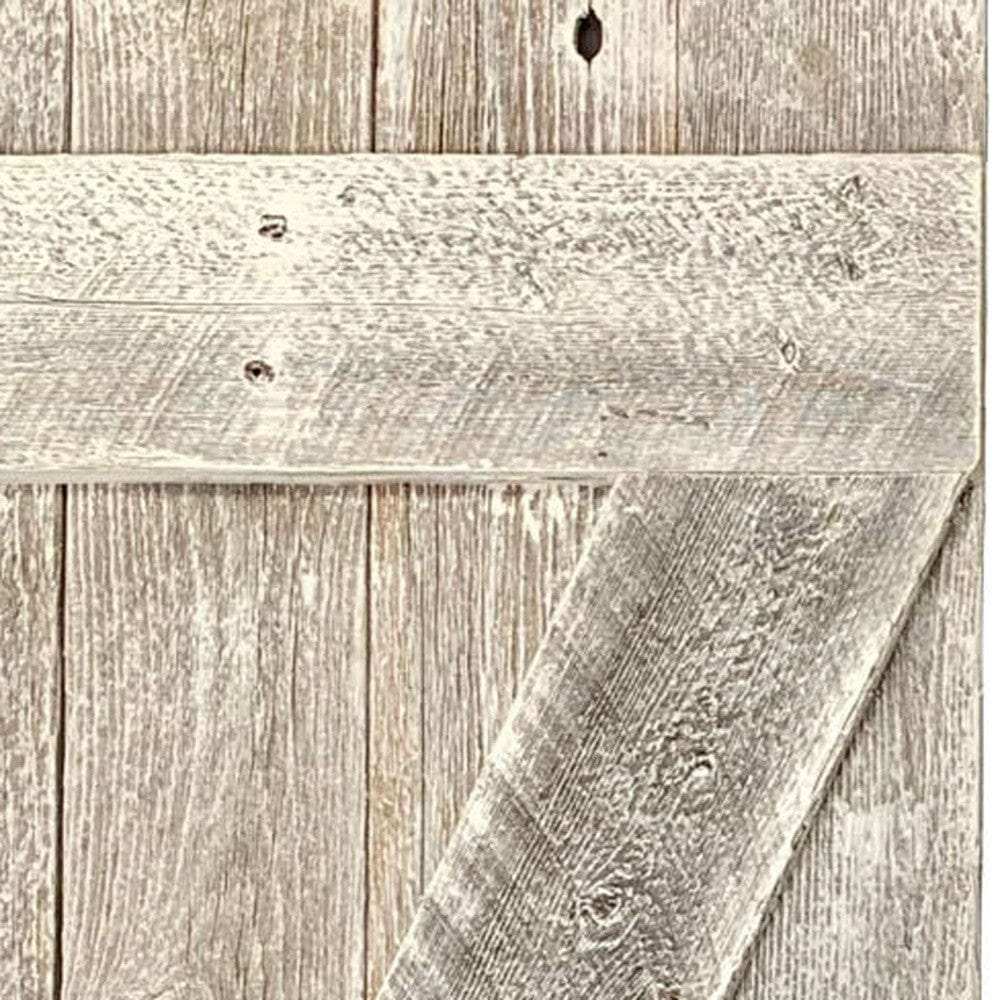 Set Of Two Rustic Weathered Grey Wood Decorative Window Shutters - Homeroots - Flyclothing LLC