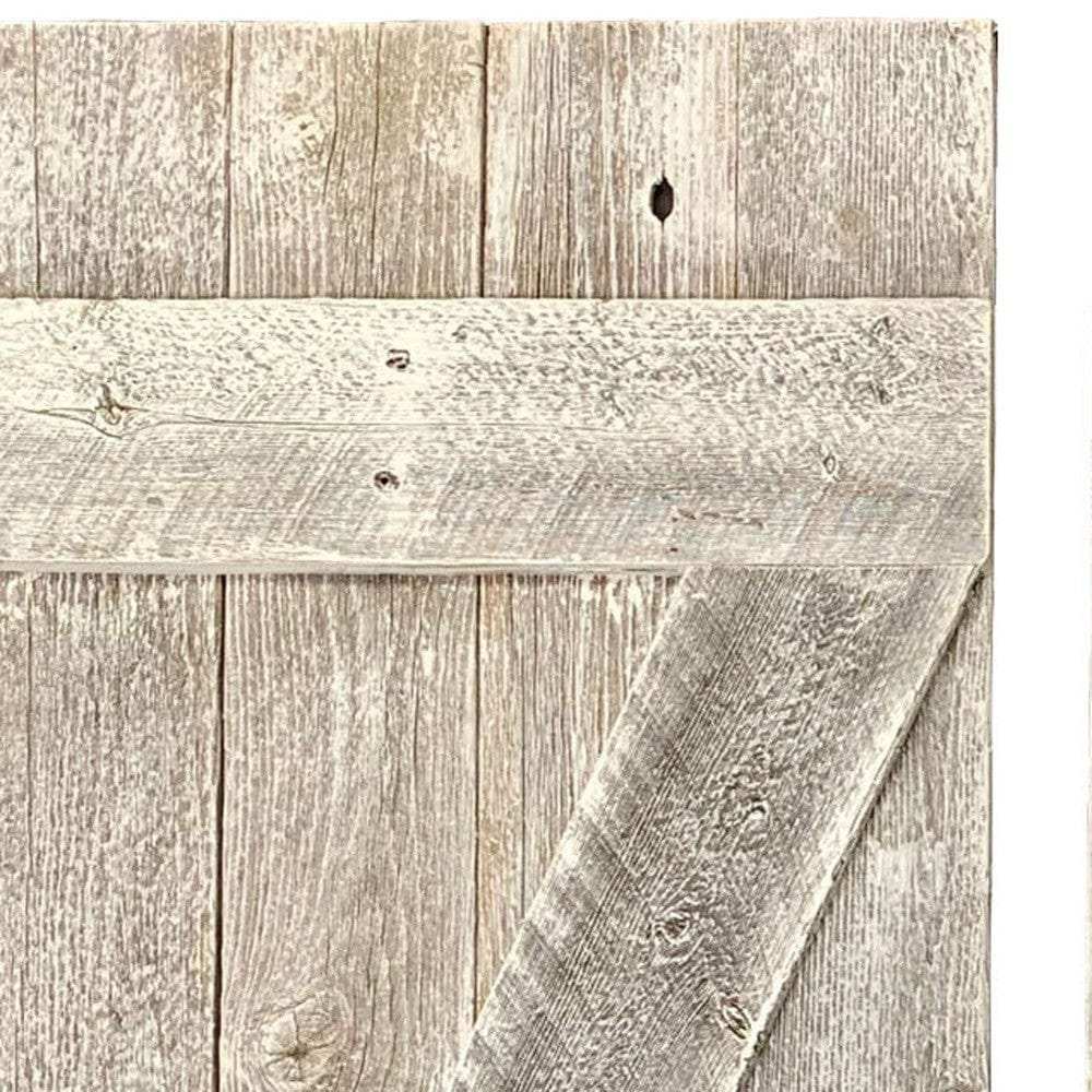 Set Of Two Rustic Weathered Grey Wood Decorative Window Shutters - Homeroots - Flyclothing LLC