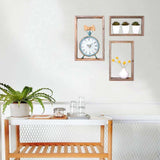 Rustic Farmhouse Set Of 3 Rectangle Shadow Box Shelves - Homeroots - Flyclothing LLC