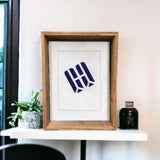 24" X 36" Gray Brown Rustic Solid Wood Hanging Or Tabletop Picture Frame - Homeroots - Flyclothing LLC