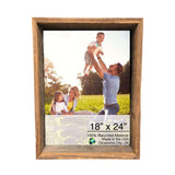18" X 24" Rustic Weathered Grey Picture Frame With Hanger - Homeroots - Flyclothing LLC