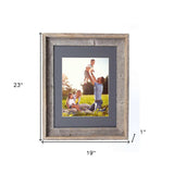 16X20 Rustic Cinder Picture Frame With Plexiglass Holder - Homeroots - Flyclothing LLC