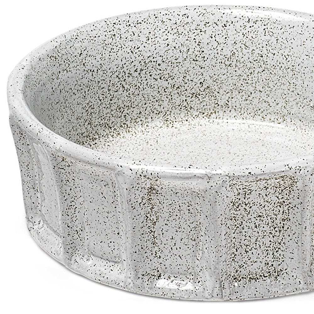 Small White Ceramic Bowl - Homeroots - Flyclothing LLC