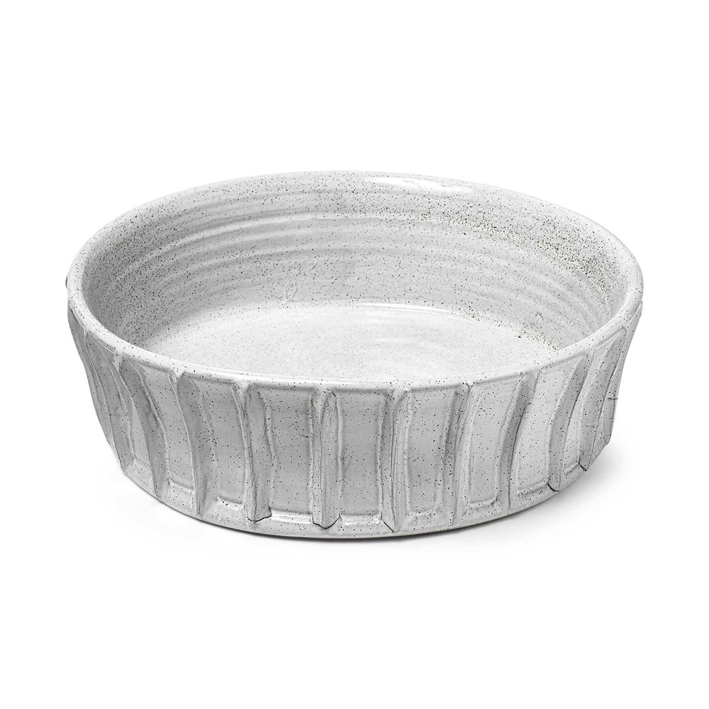 Large White Ceramic Bowl - Homeroots - Flyclothing LLC