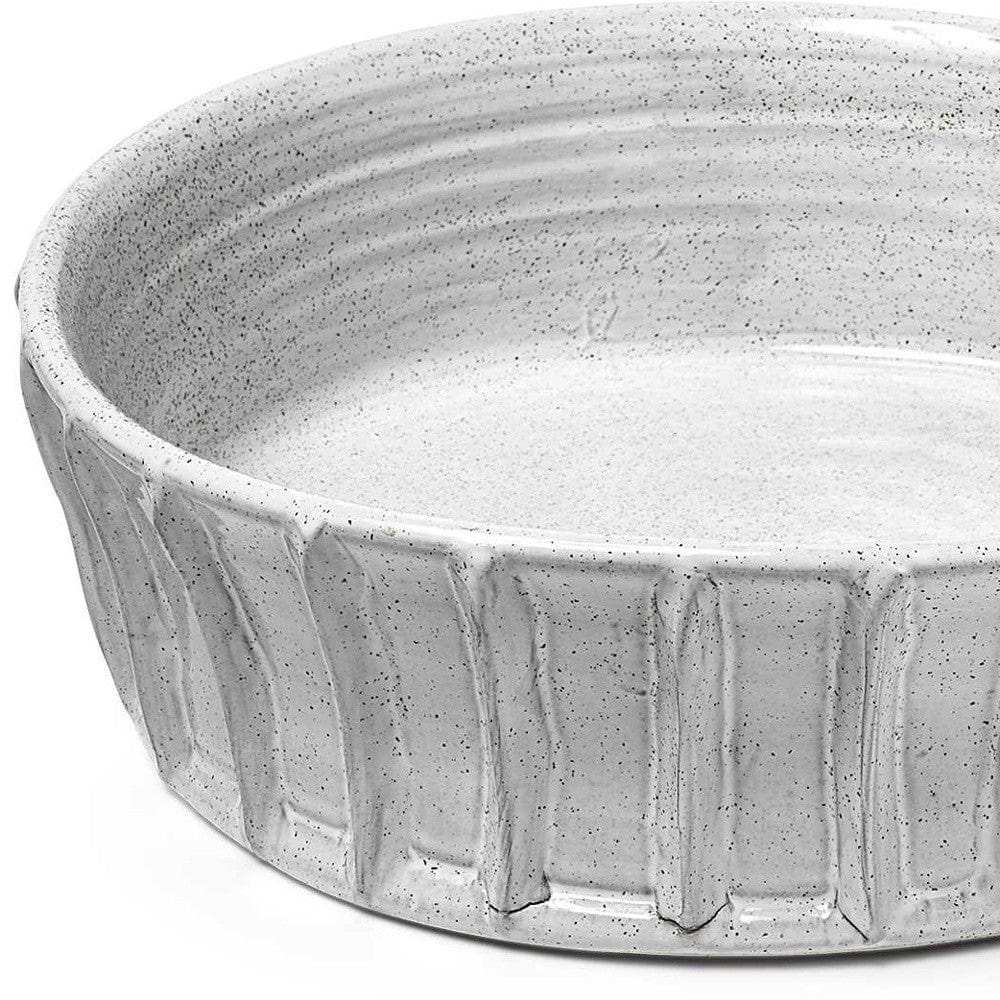 Large White Ceramic Bowl - Homeroots - Flyclothing LLC