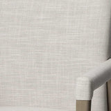 Cream And Brown Upholstered Fabric King Louis Back Dining Arm Chair - Homeroots - Flyclothing LLC