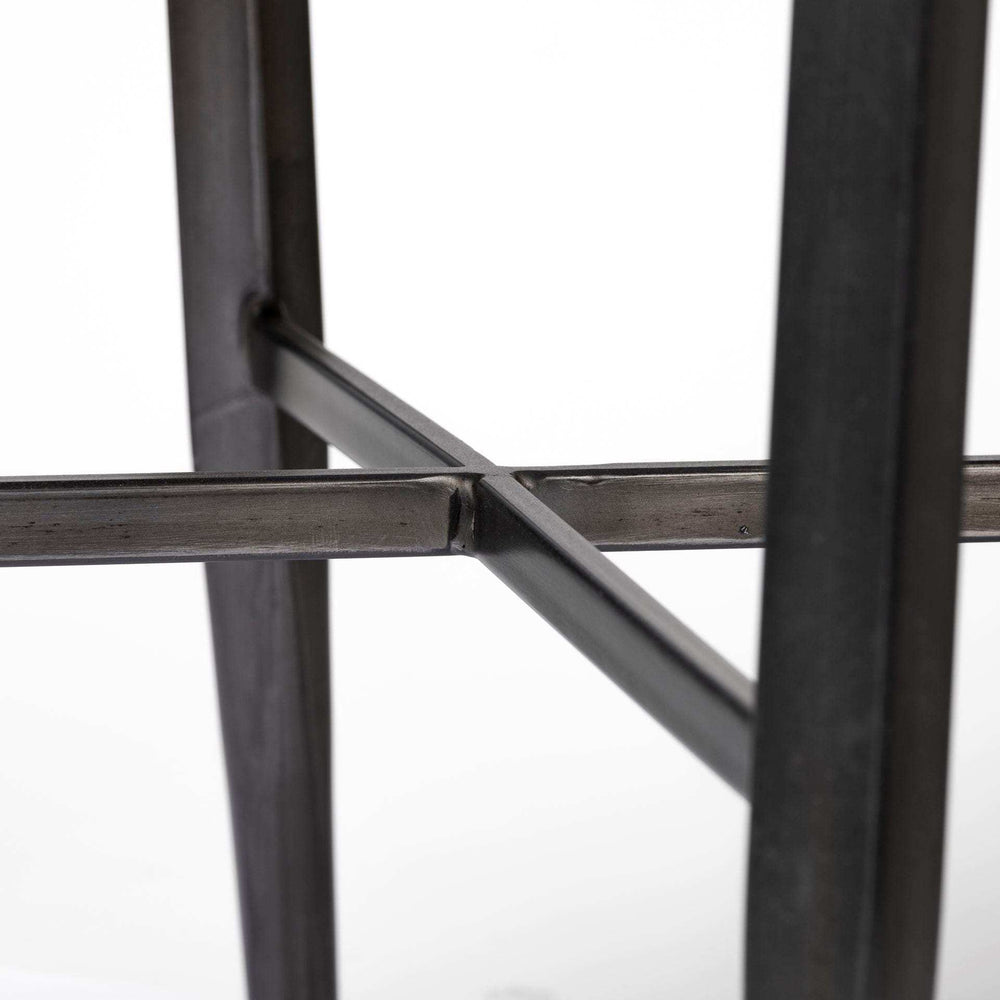 Black Upholstered Leather Dining Side Chair - Homeroots - Flyclothing LLC