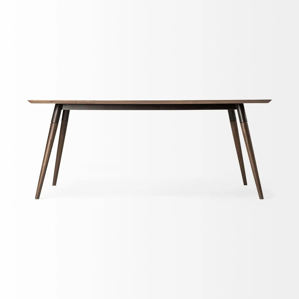 72" Dark Brown Solid Wood Dining Table - Homeroots - Flyclothing LLC