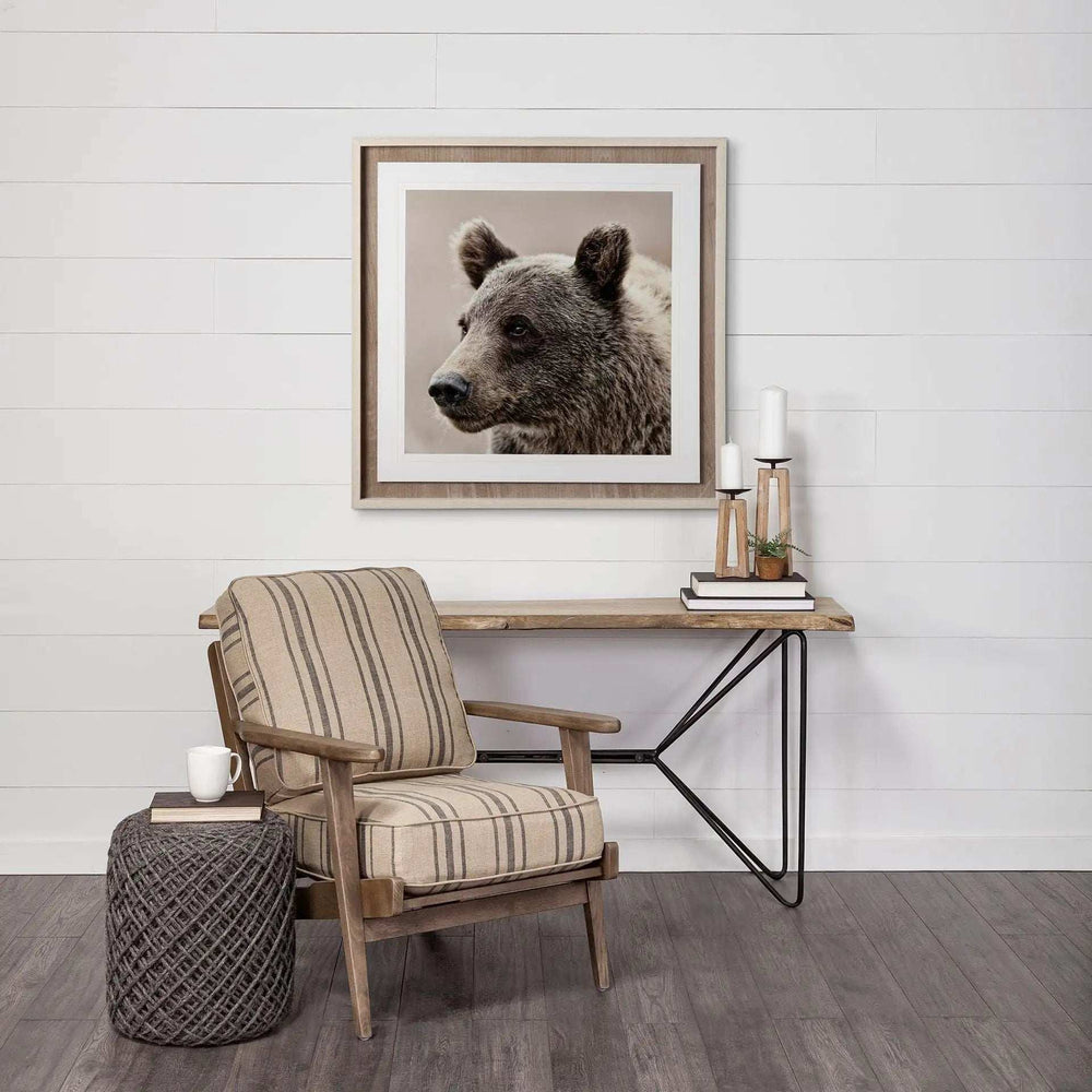 Dark Gray Wool Cylindrical Pouf With Diamond Pattern - Homeroots - Flyclothing LLC