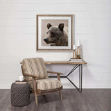 Dark Gray Wool Cylindrical Pouf With Diamond Pattern - Homeroots - Flyclothing LLC