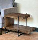 22" Brown Solid Wood Square End Table - Homeroots - Flyclothing LLC
