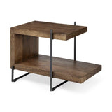 22" Brown Solid Wood Square End Table - Homeroots - Flyclothing LLC