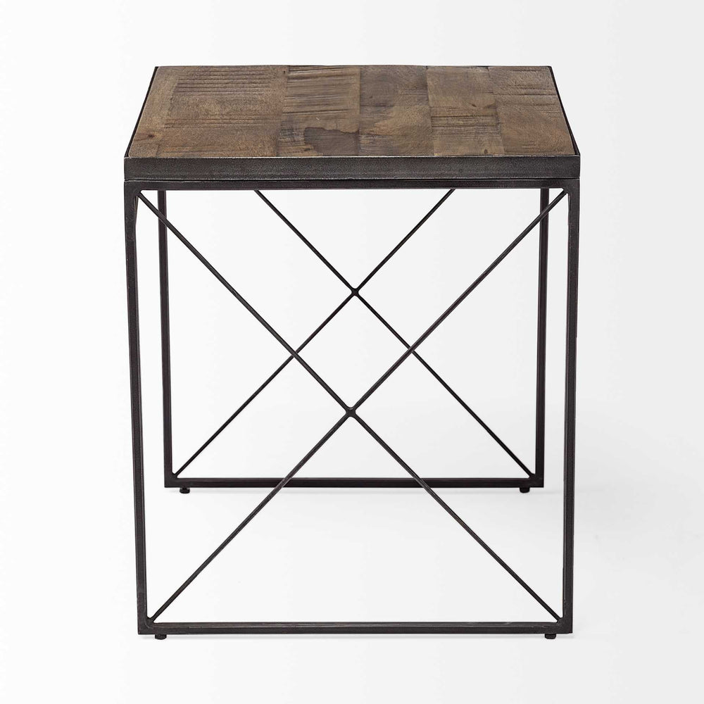 23" Brown Solid Wood Square End Table - Homeroots - Flyclothing LLC