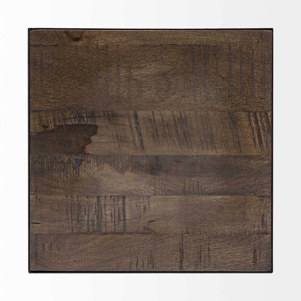23" Brown Solid Wood Square End Table - Homeroots - Flyclothing LLC