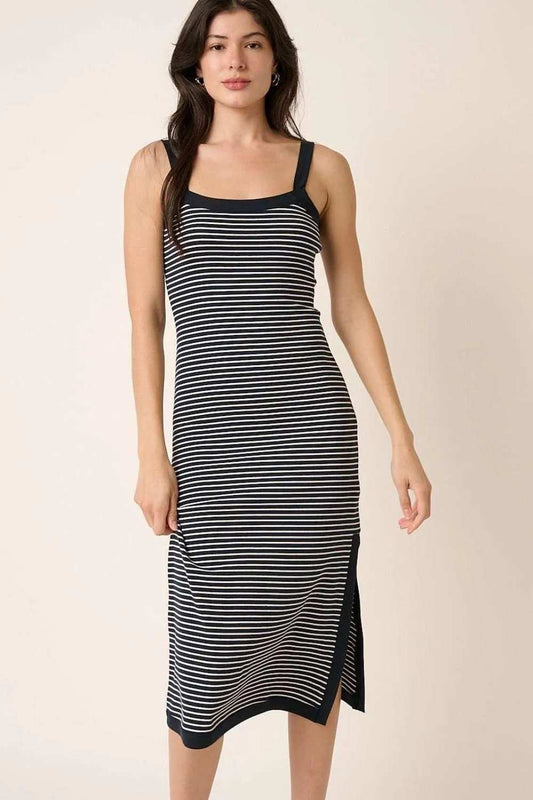 Mittoshop Contrast Striped Midi Cami Dress - Trendsi - Flyclothing LLC